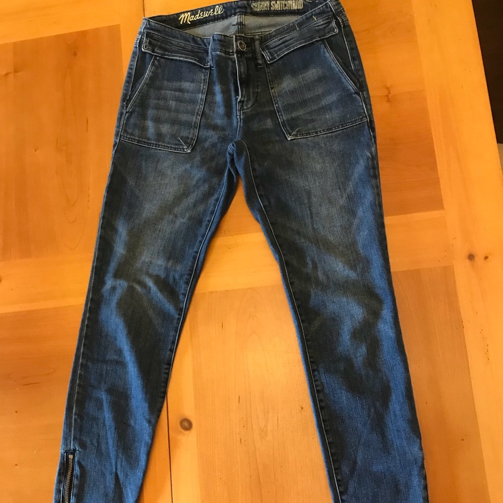 Madewell skinny Stitch Jeans Size 27